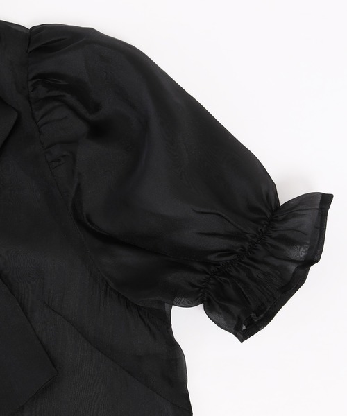 WC(ダブル シー)の「シアーリボンブラウス(シャツ/ブラウス・レディース・ホワイト/ブラック/サックスブルー・FREE)」の19枚目の写真