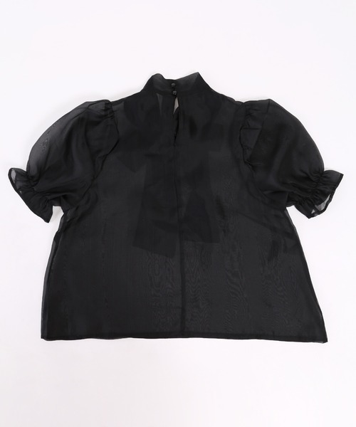 WC(ダブル シー)の「シアーリボンブラウス(シャツ/ブラウス・レディース・ホワイト/ブラック/サックスブルー・FREE)」の20枚目の写真