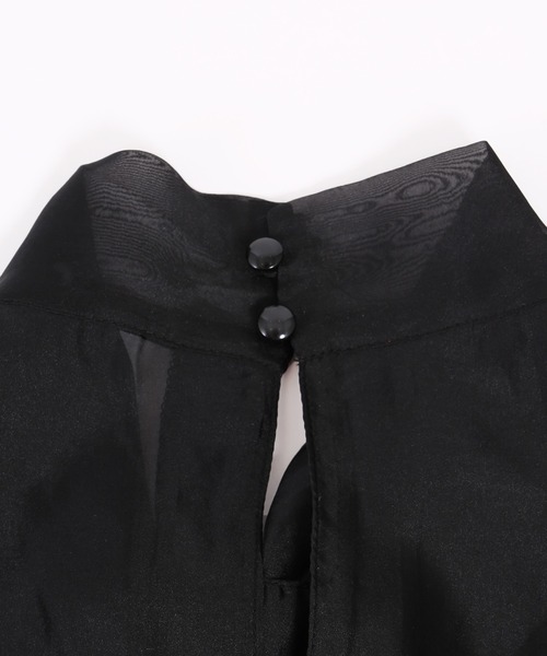 WC(ダブル シー)の「シアーリボンブラウス(シャツ/ブラウス・レディース・ホワイト/ブラック/サックスブルー・FREE)」の21枚目の写真