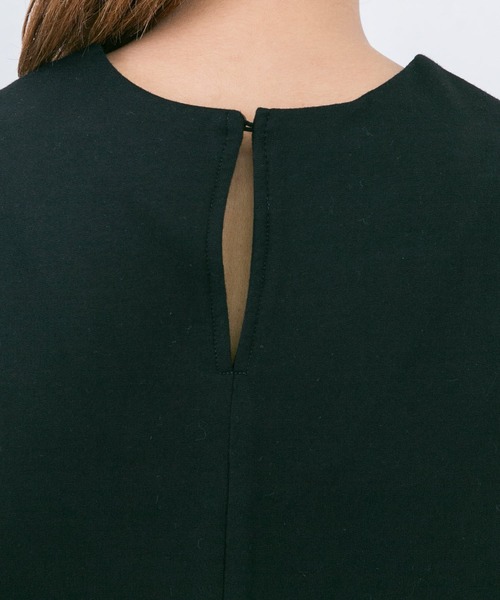 KBF（ケイビーエフ）の「フリンジトップス（Tシャツ/カットソー・レディース・ブラック/アイボリー・ONE）」の6枚目の写真