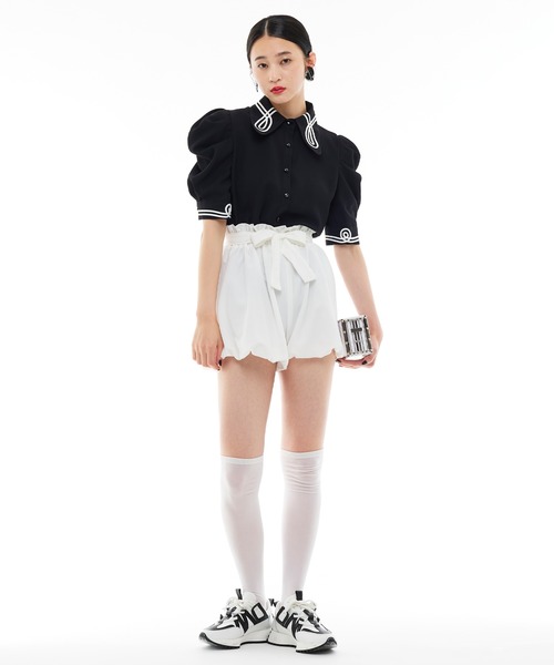 Narcissus（ナルシス）の「【Narcissus】バルーンミニパンツ（その他パンツ・レディース・ホワイト/ブラック・FREE）」の8枚目の写真