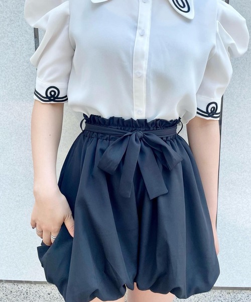 Narcissus（ナルシス）の「【Narcissus】バルーンミニパンツ（その他パンツ・レディース・ホワイト/ブラック・FREE）」の14枚目の写真