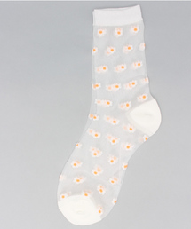 WEGO | WEGO/フラワーシースルーソックス(ソックス/靴下)