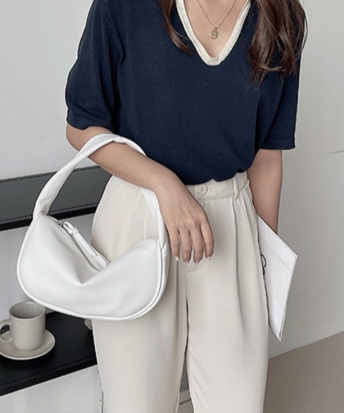 mebole(メボレ)の「スクエアボストンバッグ(ボストンバッグ・レディース・ホワイト/ブラック/ブラウン/イエロー/グリーン・FREE)」の14枚目の写真