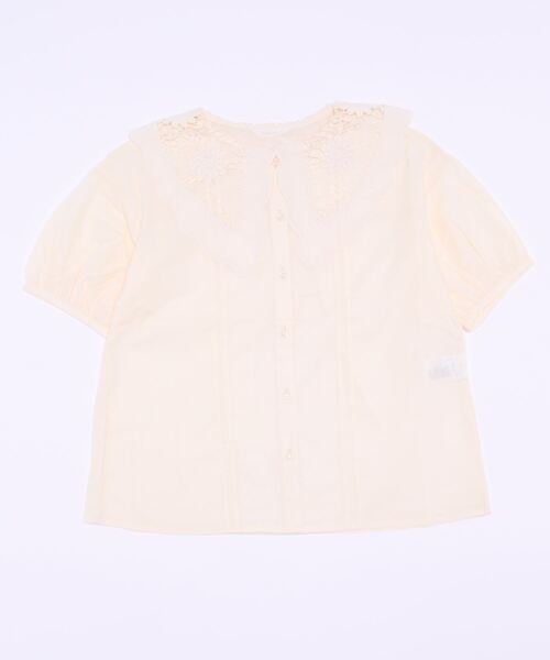 ehka sopo(エヘカソポ)の「レースビッグ襟ブラウス(シャツ/ブラウス・レディース・ブラック/グレー/オフホワイト/キナリ・フリ-)」の1枚目の写真