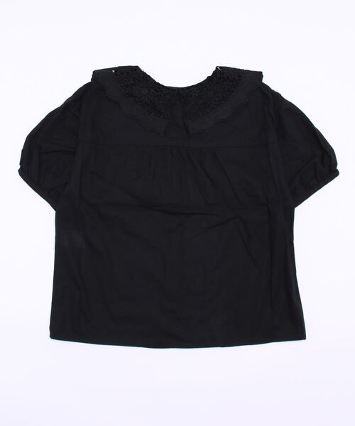 ehka sopo(エヘカソポ)の「レースビッグ襟ブラウス(シャツ/ブラウス・レディース・ブラック/グレー/オフホワイト/キナリ・フリ-)」の5枚目の写真