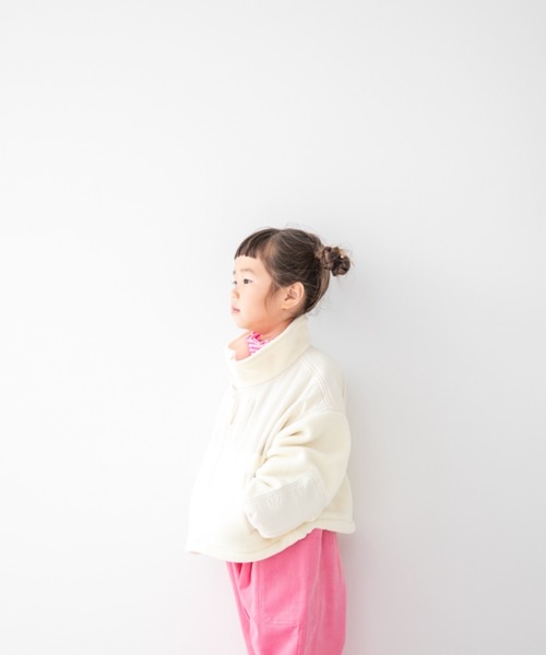 LOWRYS FARM(ローリーズファーム)の「フリースブルゾン 343121(ブルゾン・キッズ・ブラック/アイボリー・110cm/120cm/130cm/140cm/150cm)」の14枚目の写真