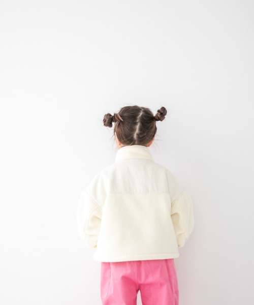 LOWRYS FARM(ローリーズファーム)の「フリースブルゾン 343121(ブルゾン・キッズ・ブラック/アイボリー・110cm/120cm/130cm/140cm/150cm)」の15枚目の写真
