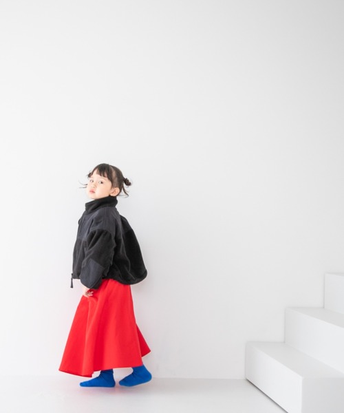 LOWRYS FARM(ローリーズファーム)の「フリースブルゾン 343121(ブルゾン・キッズ・ブラック/アイボリー・110cm/120cm/130cm/140cm/150cm)」の19枚目の写真