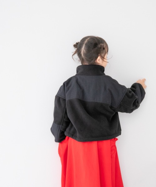 LOWRYS FARM(ローリーズファーム)の「フリースブルゾン 343121(ブルゾン・キッズ・ブラック/アイボリー・110cm/120cm/130cm/140cm/150cm)」の21枚目の写真