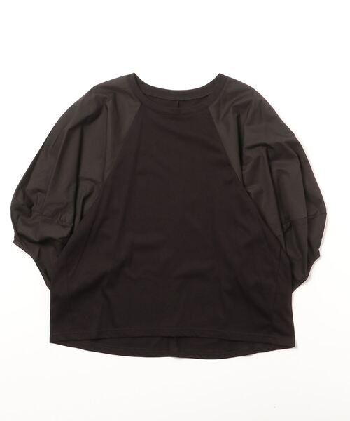 DROIT BELLO(ドロイトベロ)の「DROIT BELLO(ドロイトベロ) 袖ボリュームブラウス(Tシャツ/カットソー・レディース・ブラック/ホワイト・F)」の1枚目の写真