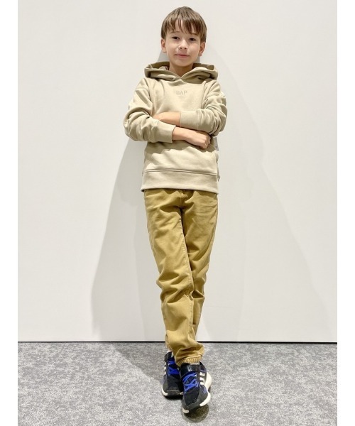 GAP（ギャップ）の「GAPロゴ プルオーバーパーカー (キッズ)（パーカー・キッズ・ライトグレー/ネイビー/ベージュ/ブルー/グリーン系その他/ブルー系その他/グレー・M/S/XL/XS/XXL/L）」の8枚目の写真