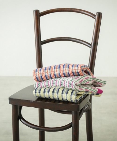 N.(N. Natural Beauty Basic)(エヌエヌナチュラルビューティーベーシック)の「【松井愛莉さん着用】◆チェックジャガードニット(ニット/セーター・レディース・ブルー/ネイビー/パープル・MEDIUM)」の4枚目の写真