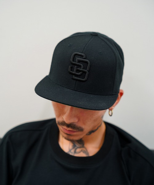 Subciety（サブサエティ）の「SNAP BACK CAP-CANNON-（キャップ・メンズ・ブラック×ブラック/ブラック×ホワイト・FREE）」の9枚目の写真