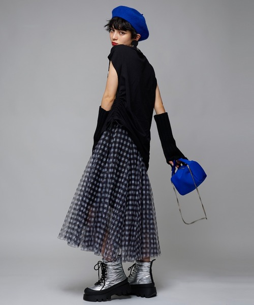 Narcissus（ナルシス）の「【Narcissus】ロゴシャーリングタンク（タンクトップ・レディース・ブラック/グリーン・FREE）」の9枚目の写真