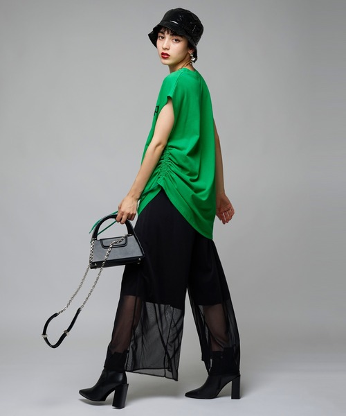 Narcissus（ナルシス）の「【Narcissus】ロゴシャーリングタンク（タンクトップ・レディース・ブラック/グリーン・FREE）」の11枚目の写真