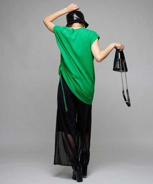 Narcissus（ナルシス）の「【Narcissus】ロゴシャーリングタンク（タンクトップ・レディース・ブラック/グリーン・FREE）」の12枚目の写真