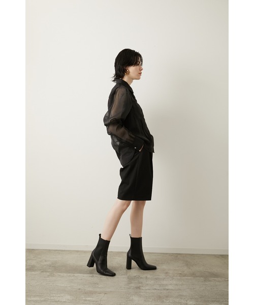 【LA PEAU DE GEM】ボリュームスリーブシャーリングシャツ LA PEAU DE GEM（ラポドゥジェム）の「【LA PEAU DE GEM】シアー