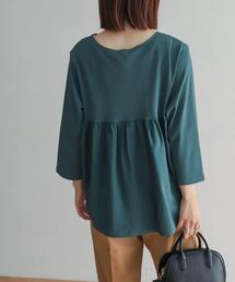 URBAN RESEARCH DOORS（アーバンリサーチドアーズ）の「バックギャザードッキングカットソー（Tシャツ/カットソー・レディース）」