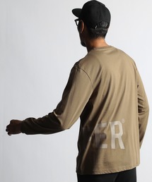 The DUFFER of ST.GEORGE | 〔BLACK LABEL〕BIG LOGO L/S TEE：吸湿速乾 ビッグロゴ ロングスリーブTシャツ ロンT(Tシャツ/カットソー)