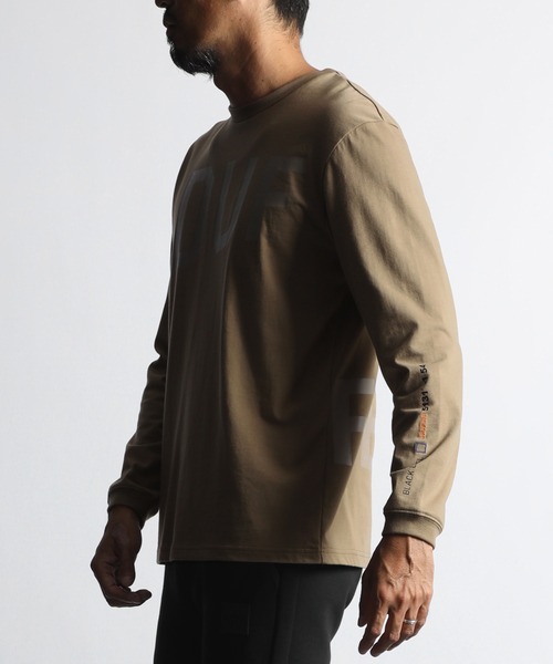 ダファーブラックレーベルポンチ素材ロングスリーブTシャツXLブラック The DUFFER of ST.GEORGE（ザダファーオブセントジョージ）の