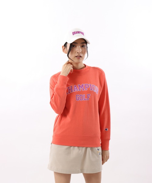 【Champion/チャンピオン】レディース GOLF テックウィーブ テリーモックネックシャツ