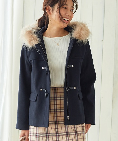 Honeys（ハニーズ）の「ショート丈ダッフルコート（ダッフルコート