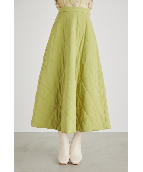 rienda(リエンダ)の「キルティングライトフレアスカート(スカート・レディース・ライム/ピンク/ブラック・MEDIUM/SMALL)」の13枚目の写真