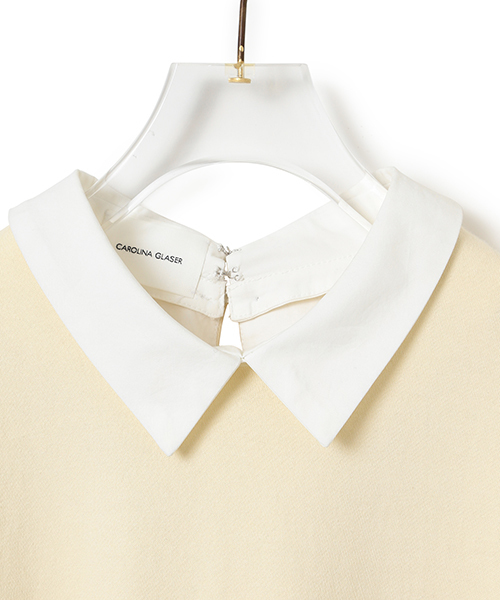 CAROLINA GLASER（カロリナ グレイサー）の「WEARISTA“maho”×CAROLINA GLASER / ドットスリーブ 2WAY トップス（Tシャツ/カットソー・レディース・クリーム・ONE SIZE）」の13枚目の写真
