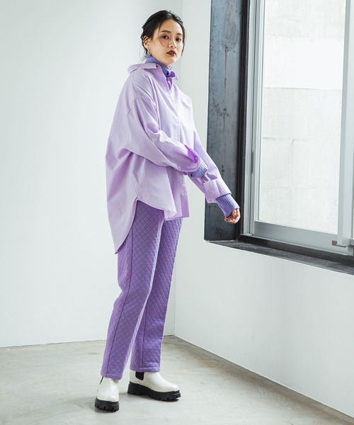 bohmal(ボマール)の「キルティングテーパードセンタープレスパンツ(その他パンツ・レディース・ブラック/パープル/アイボリー・FREE)」の11枚目の写真
