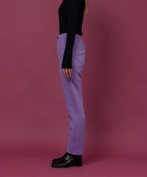 bohmal(ボマール)の「キルティングテーパードセンタープレスパンツ(その他パンツ・レディース・ブラック/パープル/アイボリー・FREE)」の15枚目の写真