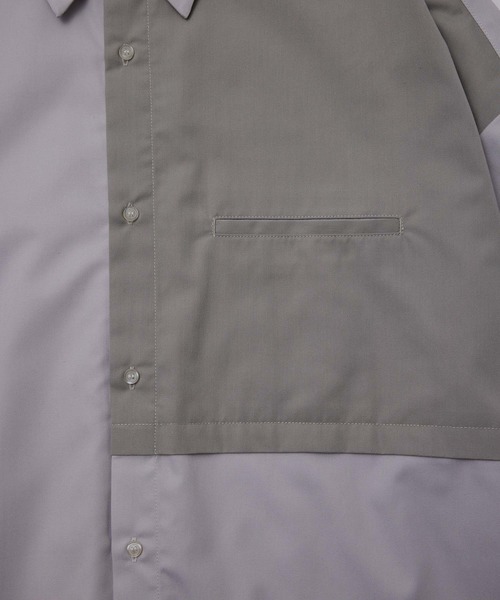 iisy（イージー）の「iisy / ルーズバイカラーレギュラーシャツ（シャツ/ブラウス・メンズ・ブルー/ブルー系その他4/ライトグレー・S/L/M）」の22枚目の写真