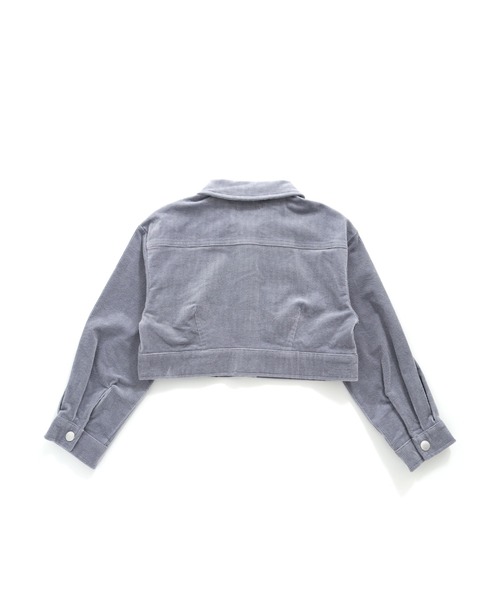 SISTER JENNI（SISTER JENNI）の「ネームパッチコーデュロイGジャン（デニムジャケット・キッズ・ベージュ/サックスブルー/ピンク・130cm/140cm/150cm/160cm）」の7枚目の写真