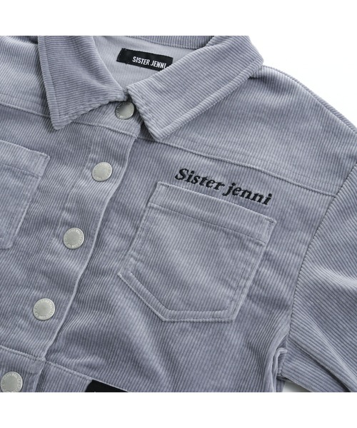 SISTER JENNI（SISTER JENNI）の「ネームパッチコーデュロイGジャン（デニムジャケット・キッズ・ベージュ/サックスブルー/ピンク・130cm/140cm/150cm/160cm）」の11枚目の写真