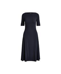【Ralph Lauren】フローラル ストレッチ コットン ミディ ドレス ローレン ラルフ ローレン LAUREN RALPH LAUREN フローラル