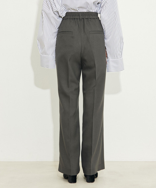 vis-`a-vis（ビサビ）の「【WEB限定】【洗える】フレアパンツ（スラックス・レディース・チャコールグレー/ダークブラウン/ピンク系その他2/ブラック/キナリ・L/SS/M/S）」の16枚目の写真