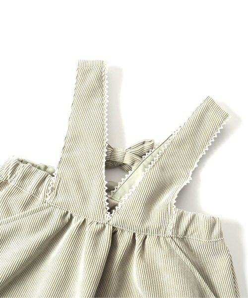 apres les cours（アプレレクール）の「WEB限定 レース付き後ろリボンジャンスカ（ジャンパースカート・キッズ・アイボリー/ミント・90/100/110/120/80/130）」の22枚目の写真