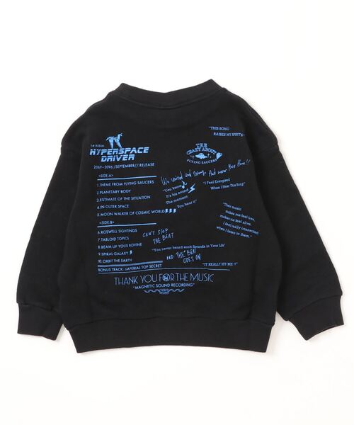 GROOVY COLORS(グルービーカラーズ)の「ベア裏毛 THE CAFS 1st ALBUM スウェット(スウェット・キッズ・ホワイト/ブラック/ベージュ・120/110/100/90)」の4枚目の写真