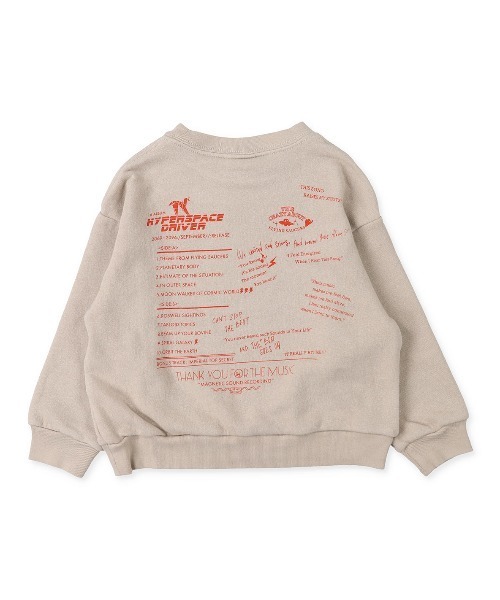 GROOVY COLORS(グルービーカラーズ)の「ベア裏毛 THE CAFS 1st ALBUM スウェット(スウェット・キッズ・ホワイト/ブラック/ベージュ・120/110/100/90)」の14枚目の写真