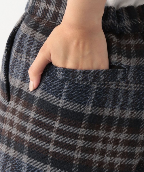 RAGEBLUE(レイジブルー)の「SET UP対応/BIGチェックハーフパンツ(スラックス・レディース・グレー/ブラウン・FREE)」の14枚目の写真