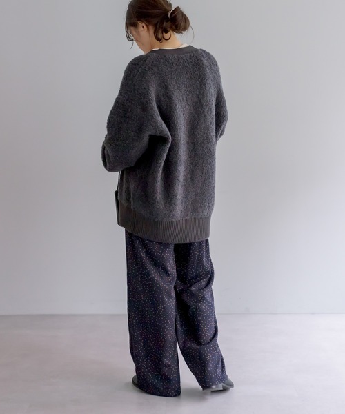 PUAL CE CIN（ピュアルセシン）の「ループヤーンカーディガン（カーディガン/ボレロ・レディース・チャコールグレー/ベージュ/アイボリー・FREE）」の13枚目の写真