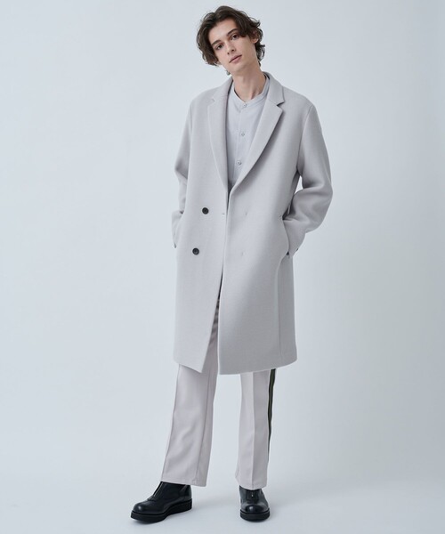 CITY TOKYO（シティトウキョウ）の「SUPER140ウールチェスターコート〈撥水〉（チェスターコート・メンズ・ダークブルー/ダークグリーン/ライトグレー/ブラック・1/3/2）」の15枚目の写真