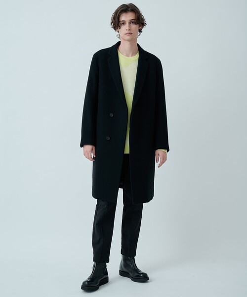 CITY TOKYO（シティトウキョウ）の「SUPER140ウールチェスターコート〈撥水〉（チェスターコート・メンズ・ダークブルー/ダークグリーン/ライトグレー/ブラック・1/3/2）」の18枚目の写真