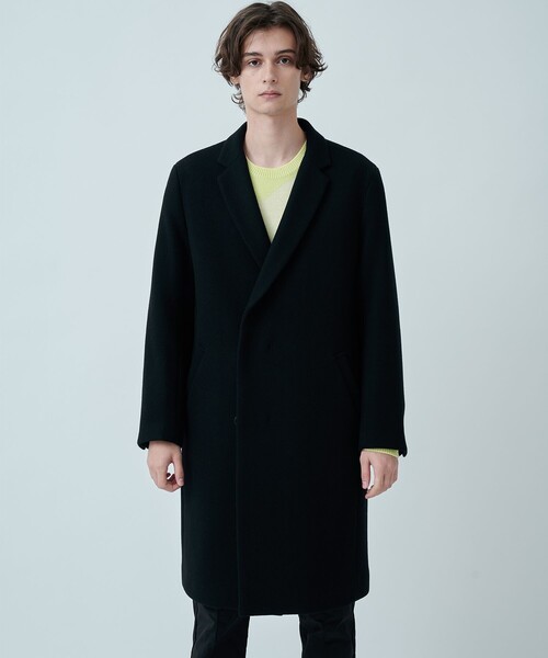 CITY TOKYO（シティトウキョウ）の「SUPER140ウールチェスターコート〈撥水〉（チェスターコート・メンズ・ダークブルー/ダークグリーン/ライトグレー/ブラック・1/3/2）」の10枚目の写真