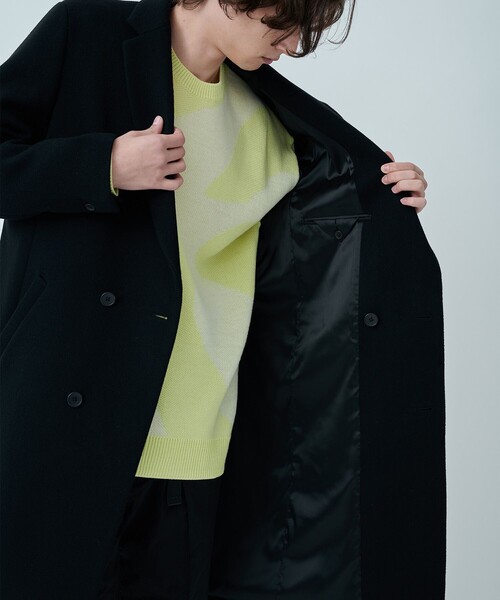 CITY TOKYO（シティトウキョウ）の「SUPER140ウールチェスターコート〈撥水〉（チェスターコート・メンズ・ダークブルー/ダークグリーン/ライトグレー/ブラック・1/3/2）」の6枚目の写真