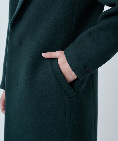 CITY TOKYO（シティトウキョウ）の「SUPER140ウールチェスターコート〈撥水〉（チェスターコート・メンズ・ダークブルー/ダークグリーン/ライトグレー/ブラック・1/3/2）」の20枚目の写真