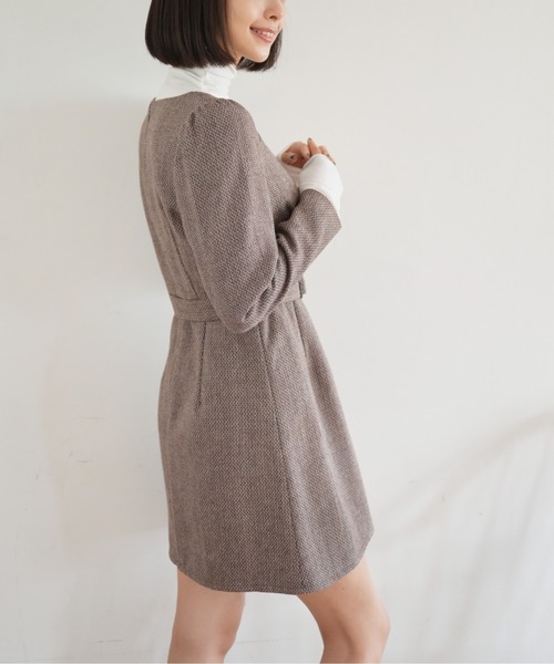 FREE'S MART（フリーズマート）の「パネル切替ミニワンピース（ワンピース・レディース・ブラウン系その他/ブラック系その他/グリーン系その他・MEDIUM/SMALL）」の5枚目の写真