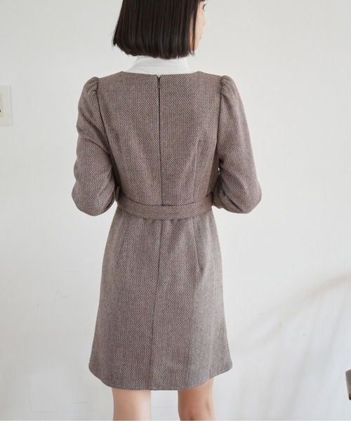 FREE'S MART（フリーズマート）の「パネル切替ミニワンピース（ワンピース・レディース・ブラウン系その他/ブラック系その他/グリーン系その他・MEDIUM/SMALL）」の6枚目の写真