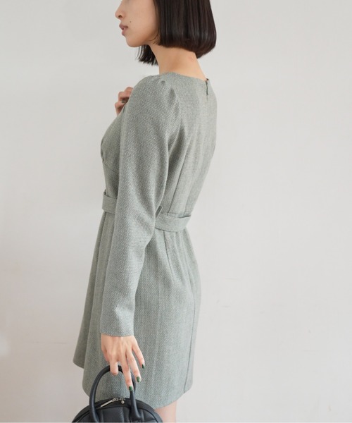 FREE'S MART（フリーズマート）の「パネル切替ミニワンピース（ワンピース・レディース・ブラウン系その他/ブラック系その他/グリーン系その他・MEDIUM/SMALL）」の21枚目の写真