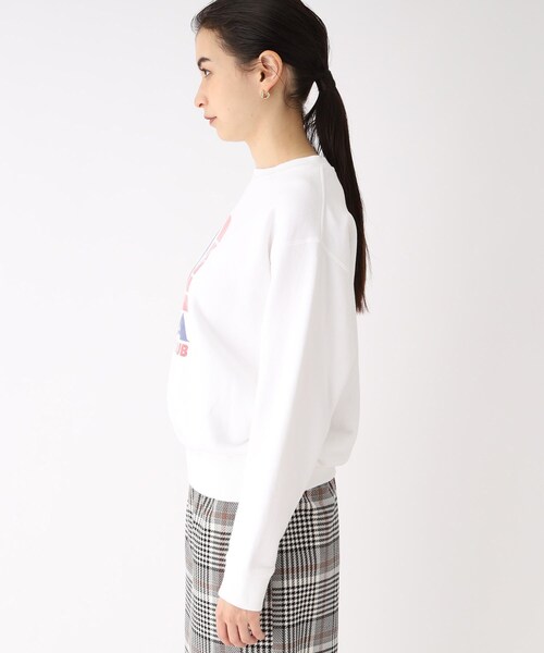 OPAQUE.CLIP(オペークドットクリップ)の「◆【GOOD ROCK SPEED】別注 USA YACHT CLUB SWEAT(スウェット・レディース・ネイビー/オフホワイト・02)」の4枚目の写真